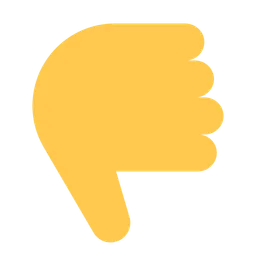 Thumbs Down Sign — Toss Face