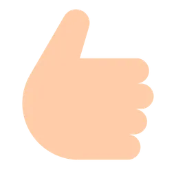 Thumbs Up: Light Skin Tone — Toss Face