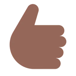 Thumbs Up: Medium-Dark Skin Tone — Toss Face