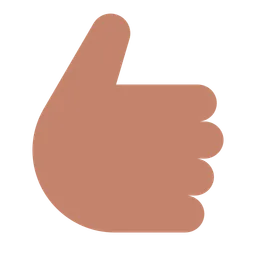 Thumbs Up: Medium Skin Tone — Toss Face
