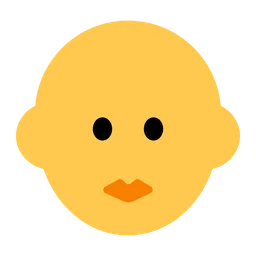 Woman: Bald — Toss Face