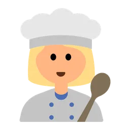 Woman Cook: Medium-Light Skin Tone — Toss Face