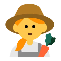Woman Farmer — Toss Face