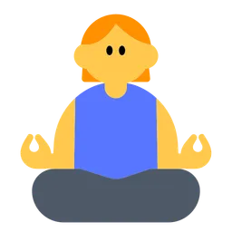 Woman in Lotus Position — Toss Face