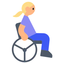 Woman in Manual Wheelchair: Medium-Light Skin Tone — Toss Face