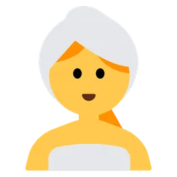 Woman in Steamy Room — Toss Face