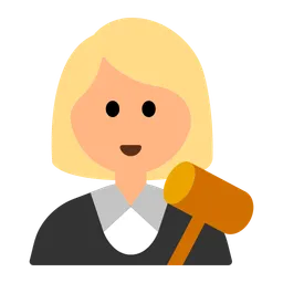 Woman Judge: Medium-Light Skin Tone — Toss Face