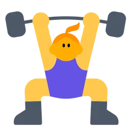 Woman Lifting Weights — Toss Face