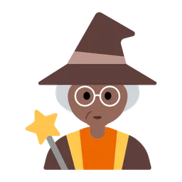 Woman Mage: Medium-Dark Skin Tone — Toss Face