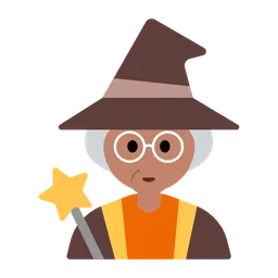 Woman Mage: Medium Skin Tone — Toss Face