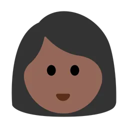 Woman: Medium-Dark Skin Tone — Toss Face