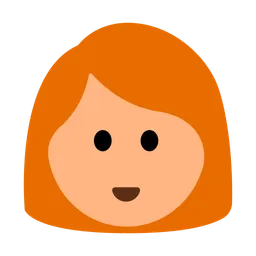 Woman: Medium-Light Skin Tone, Red Hair — Toss Face