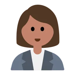 Woman Office Worker: Medium Skin Tone — Toss Face