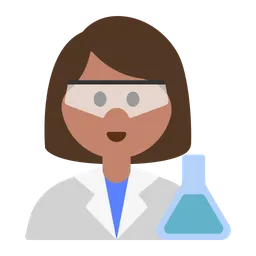 Woman Scientist: Medium Skin Tone — Toss Face