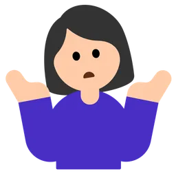 Woman Shrugging: Light Skin Tone — Toss Face