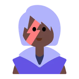 Woman Singer: Dark Skin Tone — Toss Face