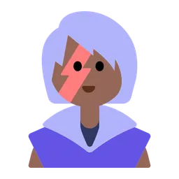 Woman Singer: Medium-Dark Skin Tone — Toss Face