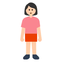Woman Standing: Light Skin Tone — Toss Face
