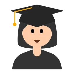 Woman Student: Light Skin Tone — Toss Face