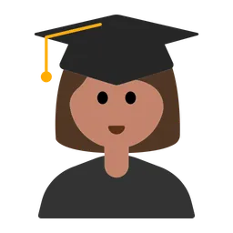 Woman Student: Medium Skin Tone — Toss Face