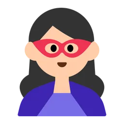 Woman Superhero: Light Skin Tone — Toss Face