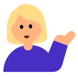Woman Tipping Hand: Medium-Light Skin Tone — Toss Face