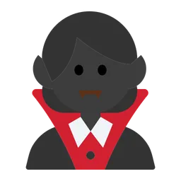 Woman Vampire: Dark Skin Tone — Toss Face