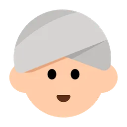 Woman Wearing Turban: Light Skin Tone — Toss Face