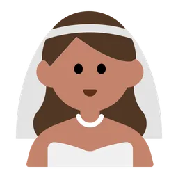 Woman with Veil: Medium Skin Tone — Toss Face