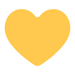 Yellow Heart — Toss Face