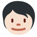 어린이: 밝은 피부 톤