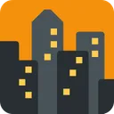 황혼의 도시 풍경