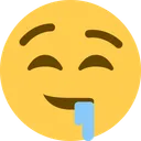 침 흘리는 얼굴