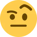 눈썹이 올라간 얼굴