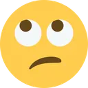 눈을 굴리는 얼굴