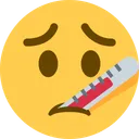 온도계가 있는 얼굴