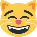 웃는 눈을 가진 웃는 고양이