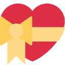 리본이 달린 하트