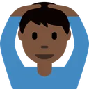 OK 제스처를 하는 사람: 어두운 피부 톤