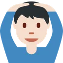 OK 제스처를 하는 사람: 밝은 피부 톤