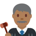 남자 판사: 중간 어두운 피부 톤