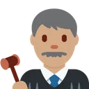 남자 판사: 중간 피부 톤