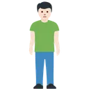 서 있는 남자: 밝은 피부 톤