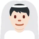 베일을 쓴 남자: 밝은 피부 톤