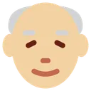 노인: 중간 정도의 밝은 피부 톤