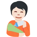 아기에게 수유하는 사람: 밝은 피부 톤