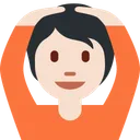 OK 제스처를 하는 사람: 밝은 피부 톤