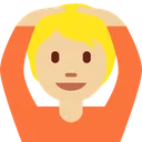 OK 제스처를 하는 사람: 중간 정도의 밝은 피부 톤
