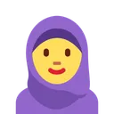 머리 스카프를 두른 여성