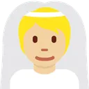 베일을 쓴 사람: 중간 정도의 밝은 피부 톤